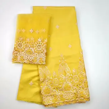 Latest 2018 Beautiful African George Lace Fabric With Embroidery Blouse Match High Quality French Net Lace 5yard+2yard Yellow
Latest 2018 Beautiful African George Lace Fabric With Embroidery Blouse Match High Quality French Net Lace 5yard+2yard Yellow