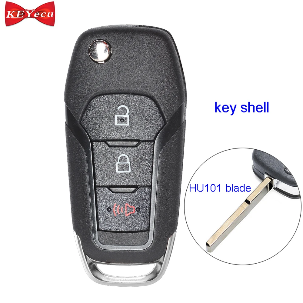 KEYECU for Ford F-150 F-250 F-350 F-450 F-550 Explorer Remote Car Key Shell Case Fob Housing Cover 2+1 Button
KEYECU for Ford F-150 F-250 F-350 F-450 F-550 Explorer Remote Car Key Shell Case Fob Housing Cover 2+1 Button