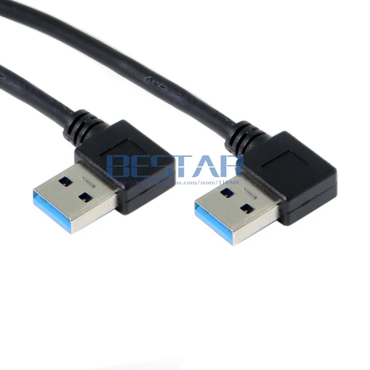 Dual Elbow USB 3.0 Type-A Type A 90 Degree Right Angled double angle MALE TO MALE Data Cable for Hard Disk Computer 15CM 0.15M
Dual Elbow USB 3.0 Type-A Type A 90 Degree Right Angled double angle MALE TO MALE Data Cable for Hard Disk Computer 15CM 0.15M