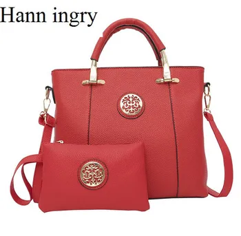 HANN INGRY 2/P Set Large Capacity Lady Noble Totes Zipper Shopping Office Cross Shoulder PU Handbag Composite Satchels bag H174D
HANN INGRY 2/P Set Large Capacity Lady Noble Totes Zipper Shopping Office Cross Shoulder PU Handbag Composite Satchels bag H174D