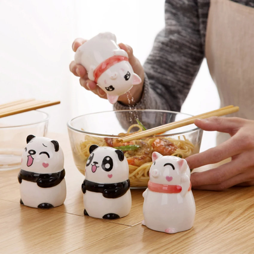 2 in 1 Cartoon Ceramic Toothpick Holder Seasoning Jar Condiment Bottles Cute Panda Piggy Shape Toothpick Storage Box Spice Jar
2 in 1 Cartoon Ceramic Toothpick Holder Seasoning Jar Condiment Bottles Cute Panda Piggy Shape Toothpick Storage Box Spice Jar