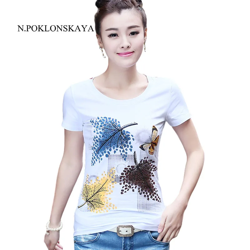 N.POKLONSKAYA Summer T-shirt Top Plus Size Korean Women T Shirt Female Tops Vetement Femme t-shirts Vegan Woman Tshirt Blusas D8
N.POKLONSKAYA Summer T-shirt Top Plus Size Korean Women T Shirt Female Tops Vetement Femme t-shirts Vegan Woman Tshirt Blusas D8