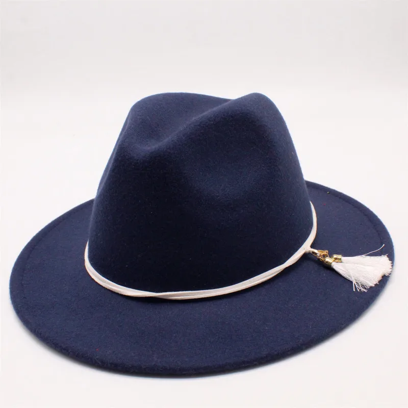 oZyc Wool Women Men Felt Fedora Hat With Tassel Bohemia Ribbon Elegant Lady Winter Autumn Jazz Church Godfather Sombrero Caps 
oZyc Wool Women Men Felt Fedora Hat With Tassel Bohemia Ribbon Elegant Lady Winter Autumn Jazz Church Godfather Sombrero Caps