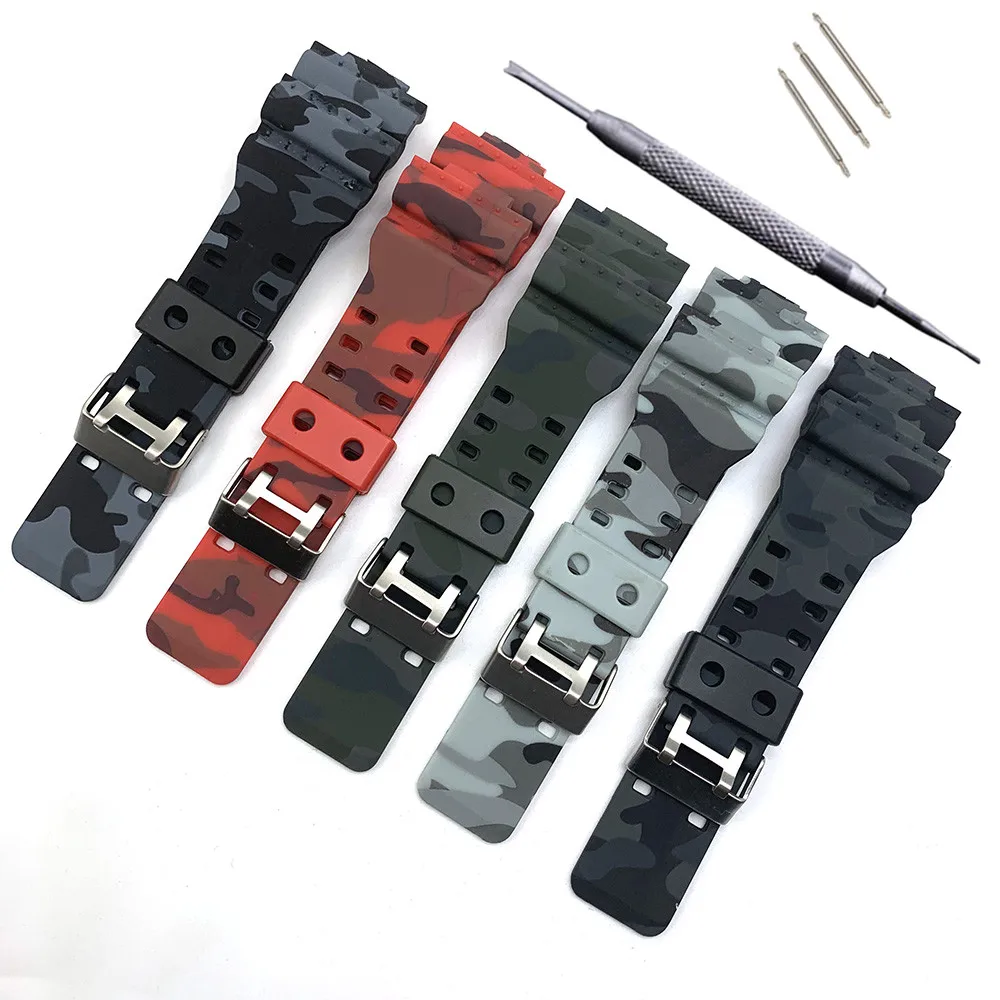 Watchband For Casio G shock Rubber Bands Men Sports Diving Black Camouflage Strap for Casio Replace Wrist Watch Belt
Watchband For Casio G shock Rubber Bands Men Sports Diving Black Camouflage Strap for Casio Replace Wrist Watch Belt