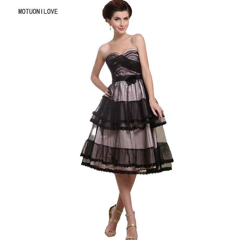 Vintage Robe De Soiree Black Tea Length Dinner Party Banquet Short Formal Gown Summer Women Prom Dress Vestido De Festa Curto
Vintage Robe De Soiree Black Tea Length Dinner Party Banquet Short Formal Gown Summer Women Prom Dress Vestido De Festa Curto