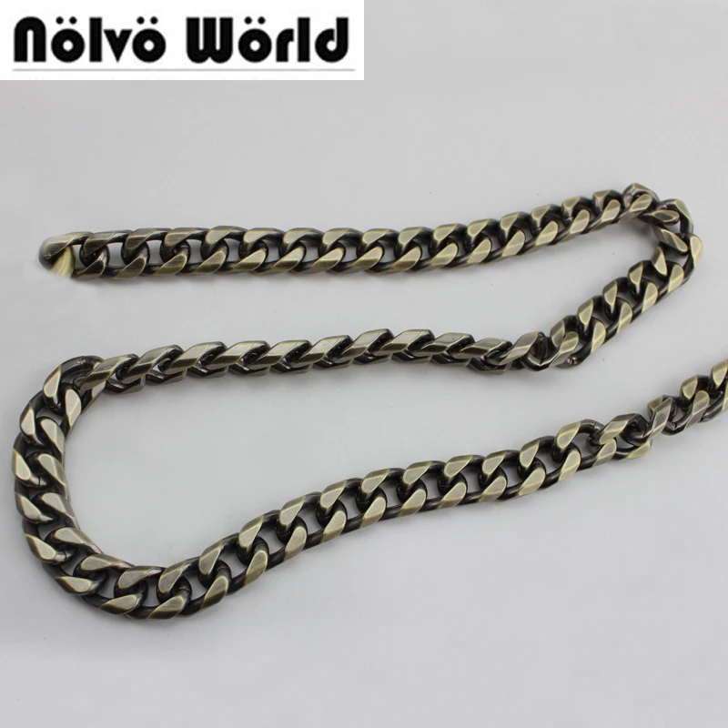 5 meters 11mm Wide 8 Sides Polished Flat Squared Circle Ring Retro Brush Brass Chain for women bags handbags adjusted strap
5 meters 11mm Wide 8 Sides Polished Flat Squared Circle Ring Retro Brush Brass Chain for women bags handbags adjusted strap