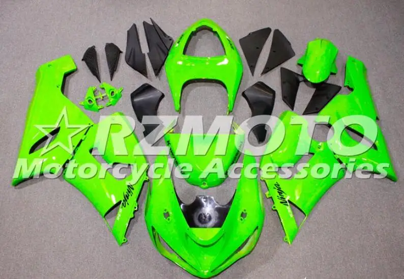 New Abs motorcycle Fairings Kit Fit for kawasaki Ninja ZX6R 636 2005 2006 05 06 6R ZX-6R Bodywork set Custom Green glossy 
New Abs motorcycle Fairings Kit Fit for kawasaki Ninja ZX6R 636 2005 2006 05 06 6R ZX-6R Bodywork set Custom Green glossy