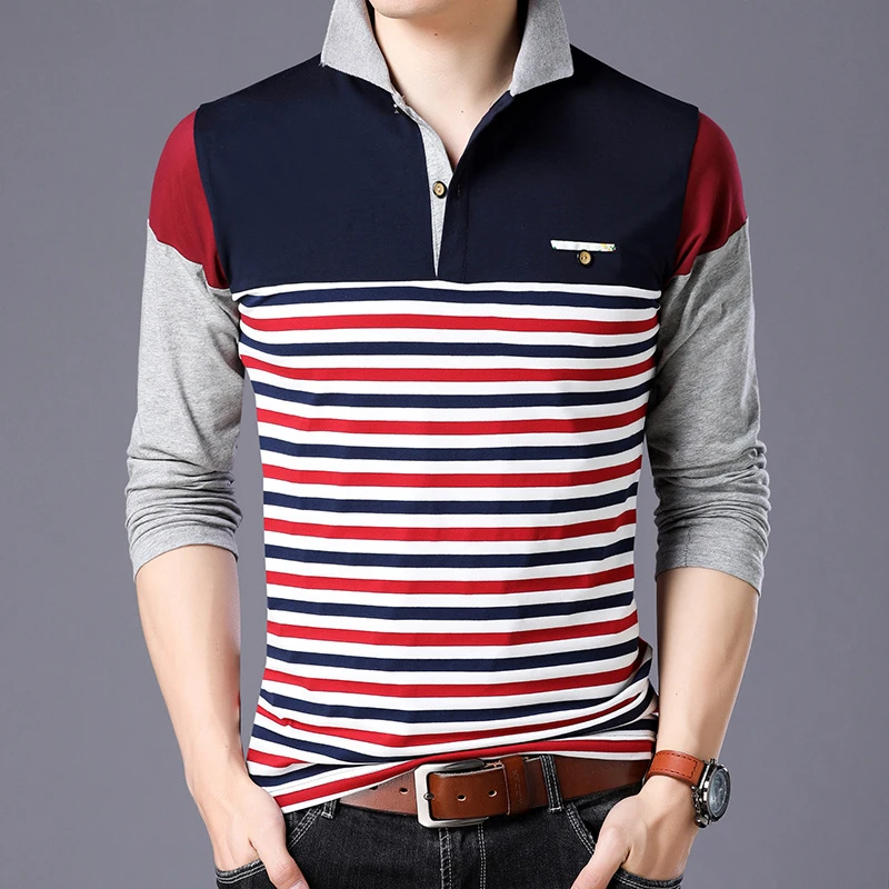 ARCSINX Fashion Polo Shirt Men Big Size Patchwork Striped Men's Polos Autumn Long Sleeve Polo Man Cotton Male Polo Shirt 5XL 4XL
ARCSINX Fashion Polo Shirt Men Big Size Patchwork Striped Men's Polos Autumn Long Sleeve Polo Man Cotton Male Polo Shirt 5XL 4XL