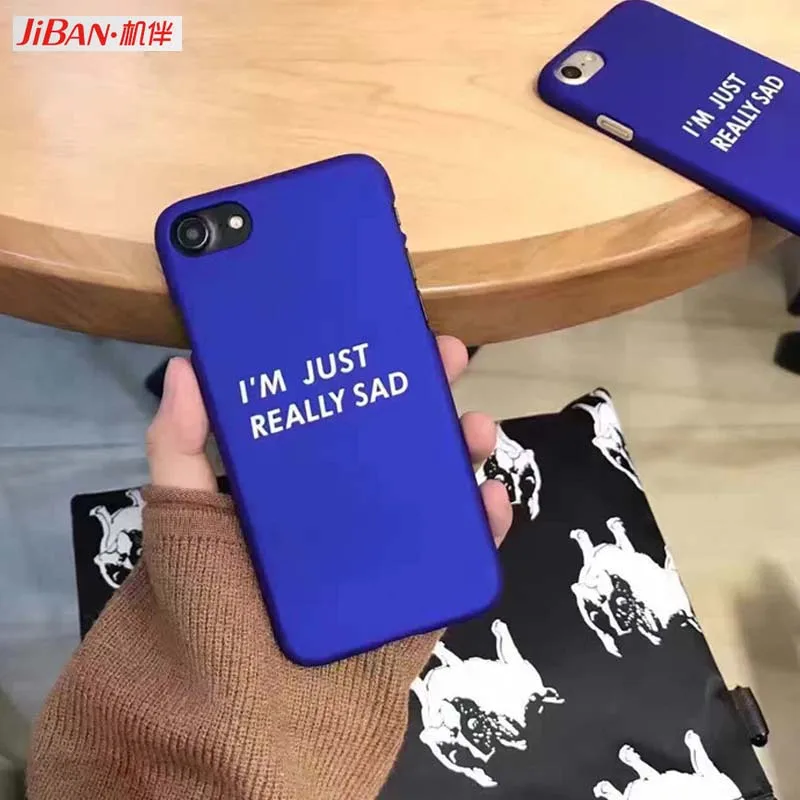 JIBAN Letters Pattern Frosted Hard Plastic Phone Case For iphone 6 Case Fashion Blue Back Cover For iphone 6plus 6S 7Plus 8 Capa
JIBAN Letters Pattern Frosted Hard Plastic Phone Case For iphone 6 Case Fashion Blue Back Cover For iphone 6plus 6S 7Plus 8 Capa