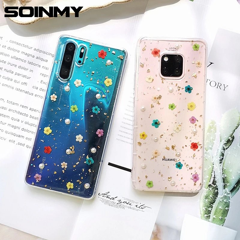 Soinmy Dried Real Flower Case for Huawei P30 pro case Transparent Glitter Soft TPU phone case for huawei P30pro cover Luxury
Soinmy Dried Real Flower Case for Huawei P30 pro case Transparent Glitter Soft TPU phone case for huawei P30pro cover Luxury