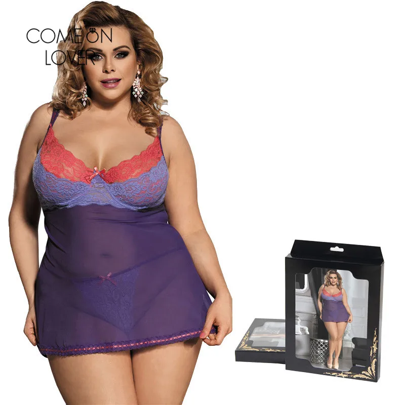 Comeonlover Mini Lace Nightdress Strappy Sexy Nightie Lingerie For Women Steel Ring Soft Mesh Nightwear Lady Underwear RT80297
Comeonlover Mini Lace Nightdress Strappy Sexy Nightie Lingerie For Women Steel Ring Soft Mesh Nightwear Lady Underwear RT80297