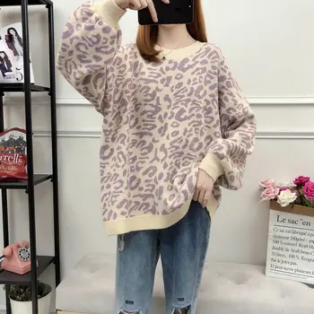 women's clothing 2019 new arrival women spring autumn o-neck loose leopard loose knitted sweaters ladies lantern sleeve pullover
women's clothing 2019 new arrival women spring autumn o-neck loose leopard loose knitted sweaters ladies lantern sleeve pullover
