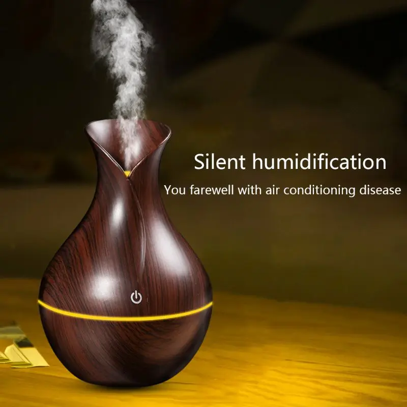 130ml Electric Ultrasonic Aroma Humidifier Essential Oil Diffuser USB for Home Office Use