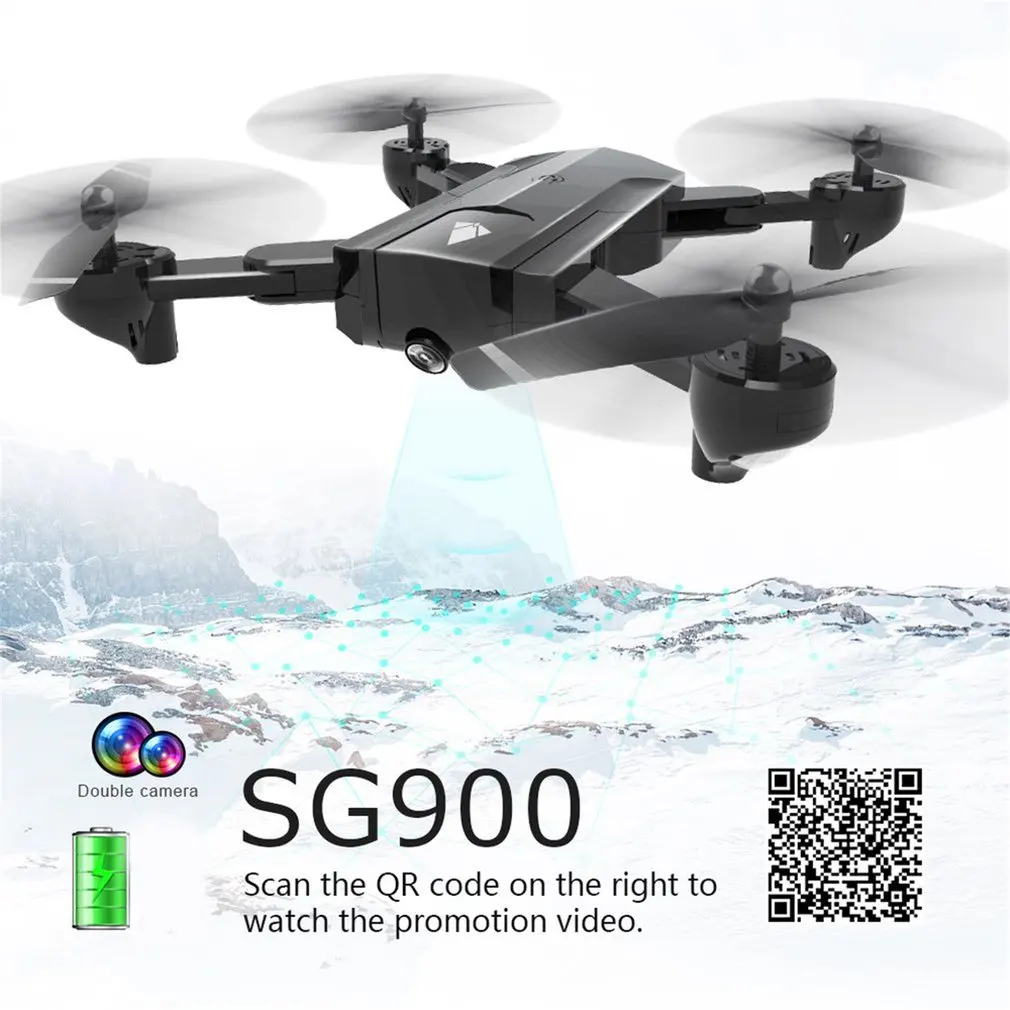 SG900 Foldable Profissional Drone with Dual Camera 720P 4K Selfie WiFi FPV Wide Angle Optical Flow RC Quadcopter Helicopter Toys
SG900 Foldable Profissional Drone with Dual Camera 720P 4K Selfie WiFi FPV Wide Angle Optical Flow RC Quadcopter Helicopter Toys