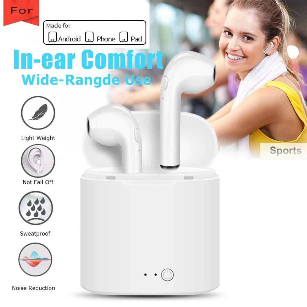 i7s Tws Wireless Bluetooth Earphone Headphone Stereo Earbud Headset With Charging Box Mic PK I9 I10 I11 Headphone
i7s Tws Wireless Bluetooth Earphone Headphone Stereo Earbud Headset With Charging Box Mic PK I9 I10 I11 Headphone