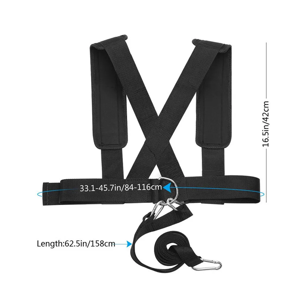 Sled Harness Fitness Resistance Training Workout Strap Speed Exercise Shoulder Strap Resistance Band Strength Band