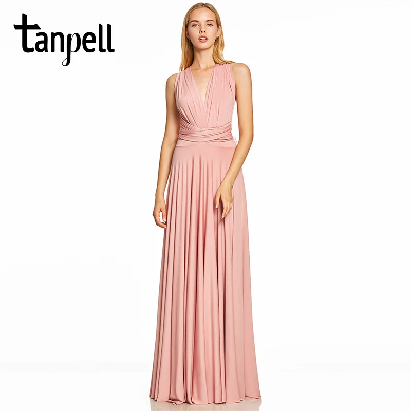 Tanpell criss-cross straps evening dress pink v neck sleeveless floor length a line gown women prom formal long evening dresses
Tanpell criss-cross straps evening dress pink v neck sleeveless floor length a line gown women prom formal long evening dresses