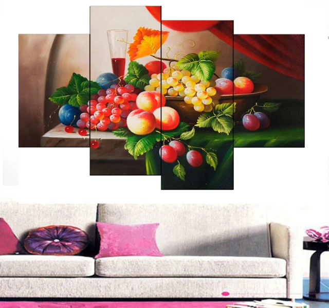 4 Pcs Modern Still Life Fruits Wine Cup Canvas Print Posters wall art painting Wall Pictures For living room Kitchen decor
4 Pcs Modern Still Life Fruits Wine Cup Canvas Print Posters wall art painting Wall Pictures For living room Kitchen decor