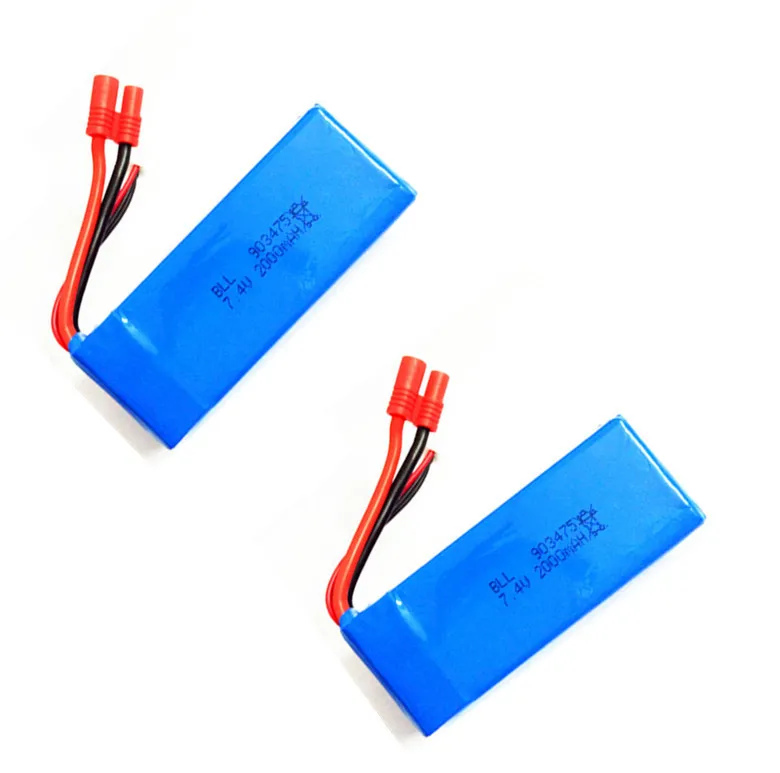 

2 pcs SYMA X8 X8A X8C X8C-1 X8W 7.4V 2000 mAh Li-po Battery RC Quadcopter X8C Spare Parts