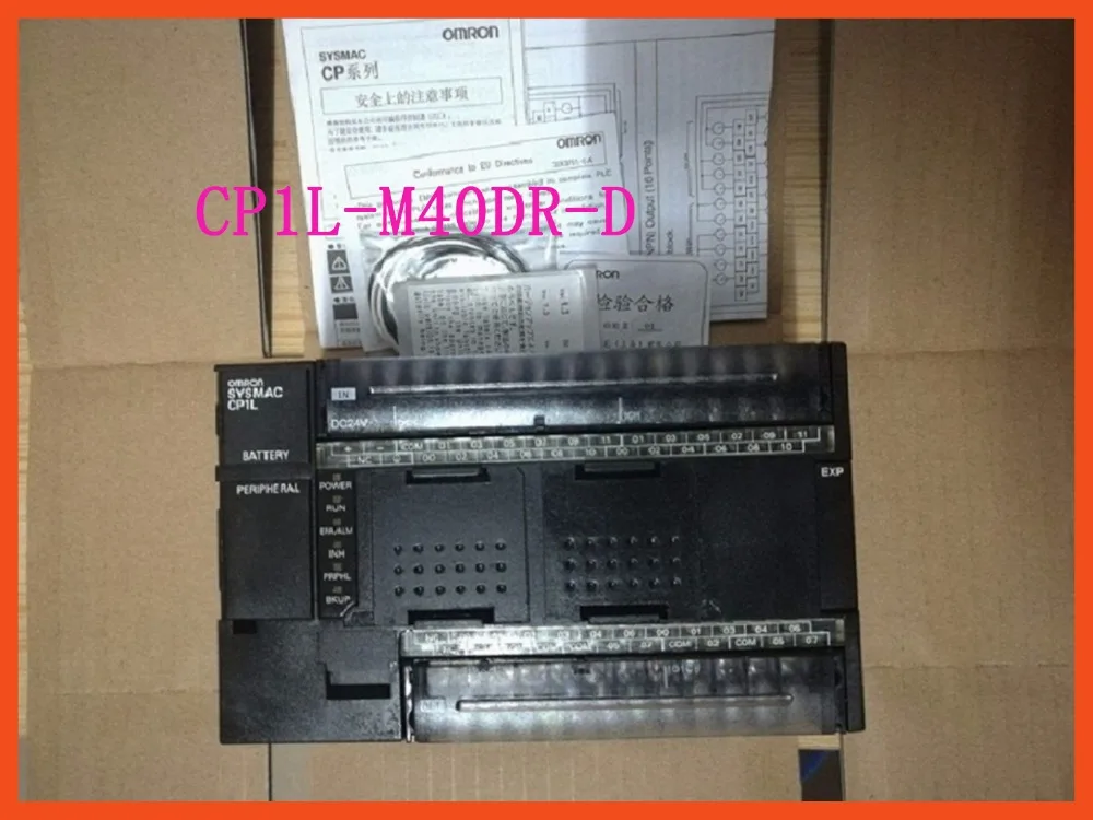CONTROLLER New Original CP1L-M40DR-D CP1L PLC CPU for Omron Sysmac 40 I/O 24 DI 16 DO Relay 24V USB M40DR
CONTROLLER New Original CP1L-M40DR-D CP1L PLC CPU for Omron Sysmac 40 I/O 24 DI 16 DO Relay 24V USB M40DR