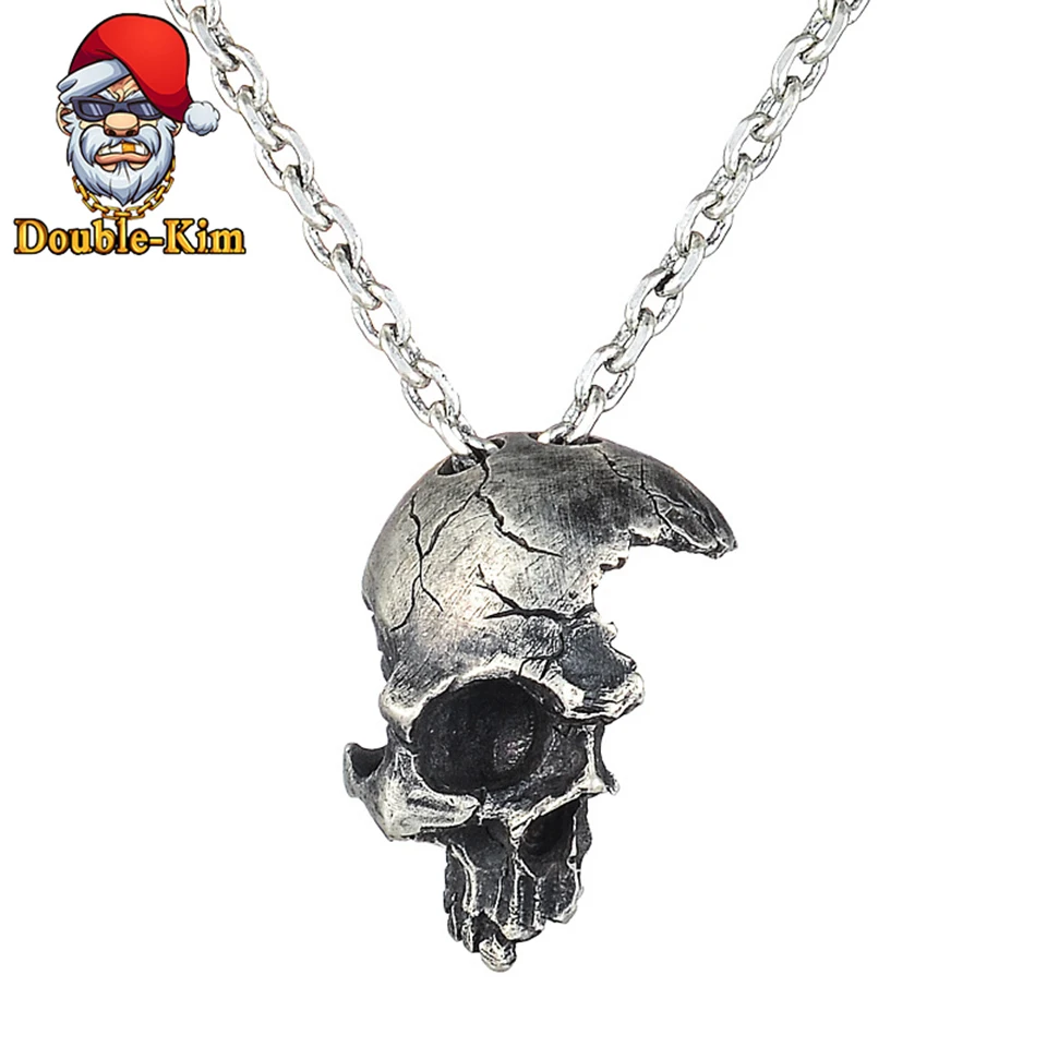 925 Silver Half Skull Men Pendant Necklace Hiphop Rock Street Culture 925 Silver Chain Necklace Fashion Man Jewelry
925 Silver Half Skull Men Pendant Necklace Hiphop Rock Street Culture 925 Silver Chain Necklace Fashion Man Jewelry