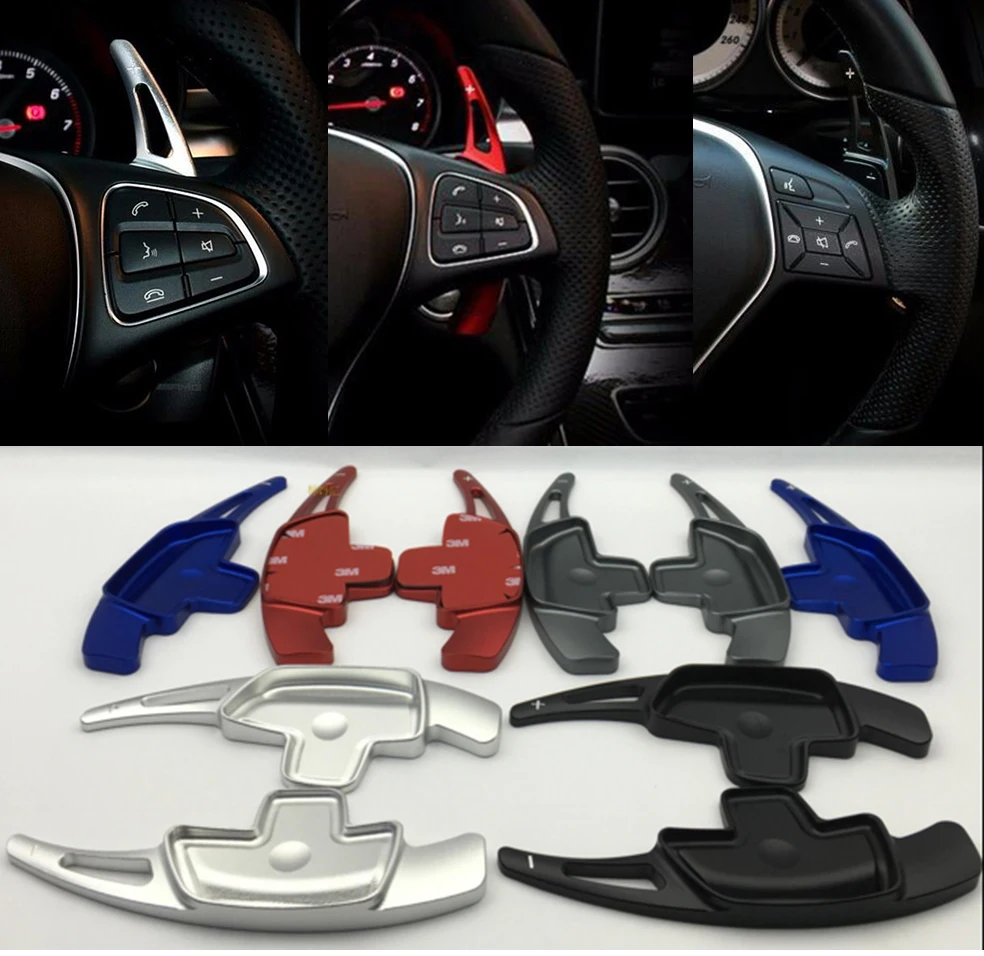 

Aluminum alloy Steering wheel Shift Paddle Shifter For Mercedes Benz AMG A B C E S GLK GL CLA CLS GLE Class W222 C117 W166