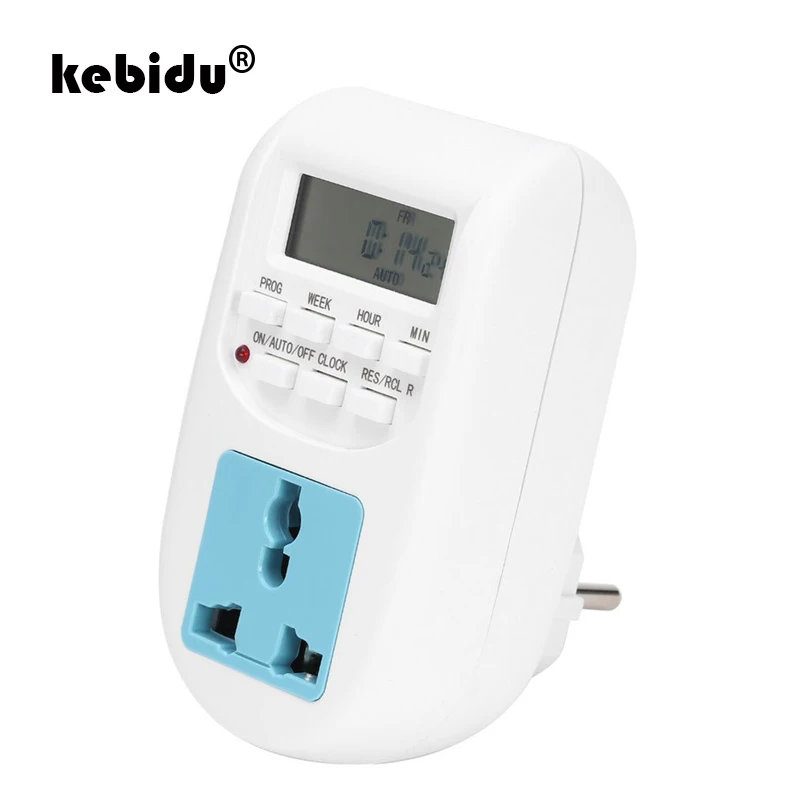 kebidu Digital Timer EU Plug Smart Power Socket Adjustable Programmable Electronic Socket Timers New Energy Saving Household
kebidu Digital Timer EU Plug Smart Power Socket Adjustable Programmable Electronic Socket Timers New Energy Saving Household