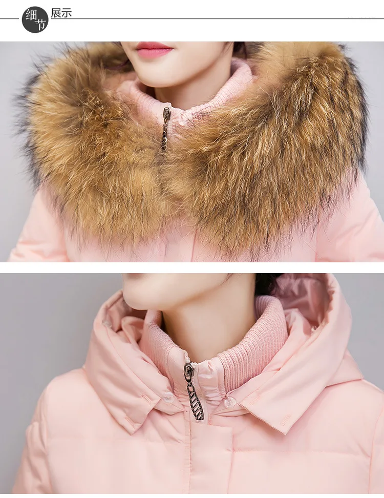 duck down jacket women with raccoon fur collar (20)