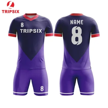 Wholesale Customized Professional O Neck Soccer Jersey Fully Sublimation Print Purple Soccer Jersey
Wholesale Customized Professional O Neck Soccer Jersey Fully Sublimation Print Purple Soccer Jersey