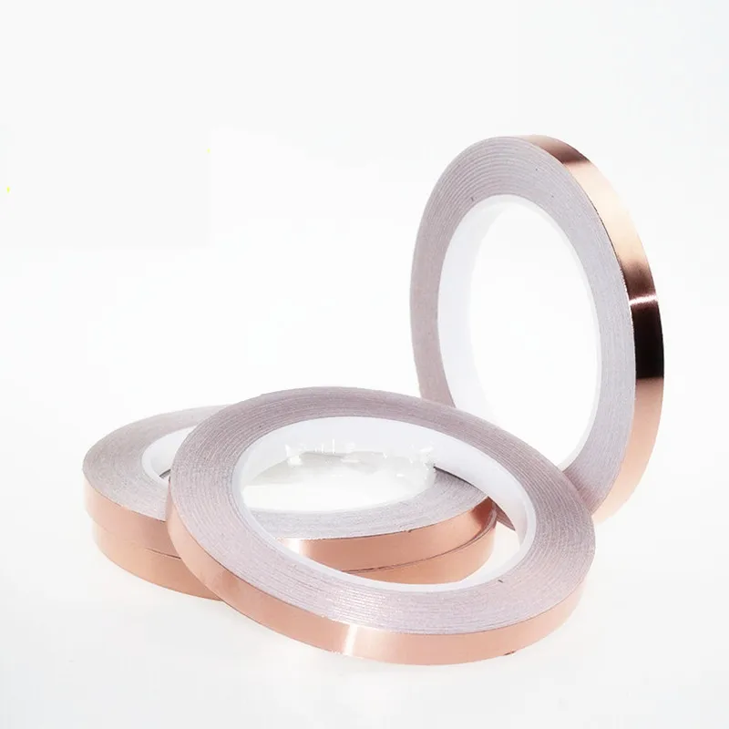 20 Meters Single Sided Conductive Copper Foil Tape High temperature resistance Adhesive EMI Shielding Heat Resistant Tape
20 Meters Single Sided Conductive Copper Foil Tape High temperature resistance Adhesive EMI Shielding Heat Resistant Tape