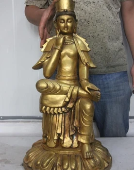 Western Regions Buddhism Bronze Free Kwan-Yn GuanYin Bodhisattva buddha Statue 
Western Regions Buddhism Bronze Free Kwan-Yn GuanYin Bodhisattva buddha Statue