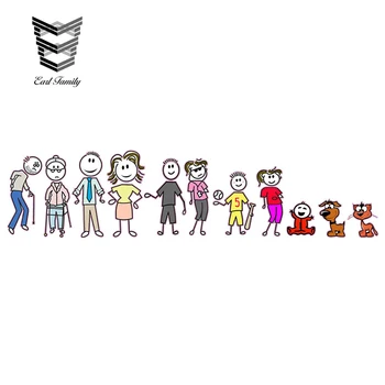 EARLFAMILY 15cm X 3.6cm Colored Build a Stick Family Complete with Pets Decal Funny Car Styling Bumper Window Decor Car Stickers
EARLFAMILY 15cm X 3.6cm Colored Build a Stick Family Complete with Pets Decal Funny Car Styling Bumper Window Decor Car Stickers