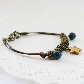 Southings tile porcelain diy handmade ceramic brief vintage bronze hand-rope bracelet lovers accessories
Southings tile porcelain diy handmade ceramic brief vintage bronze hand-rope bracelet lovers accessories