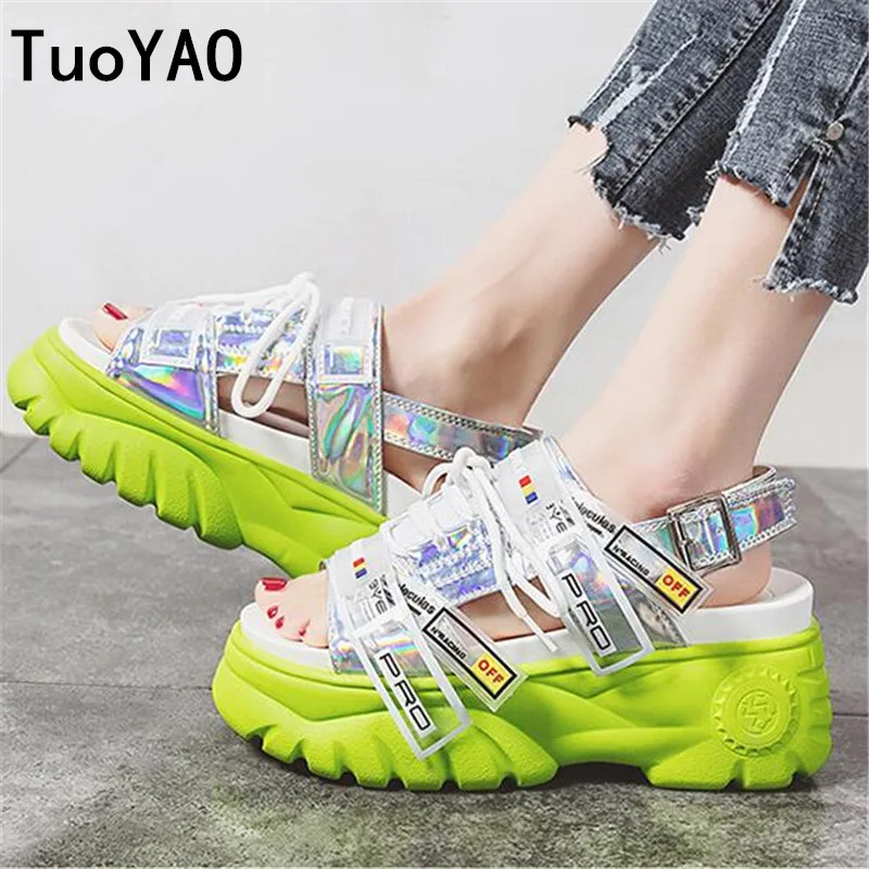 Summer Women Sandals Thick Bottom Wedge Platform Casual Shoes 6.5CM Ladies Ankle Strap Open Toe Shoe Woman Flat Sandals Sneakers
Summer Women Sandals Thick Bottom Wedge Platform Casual Shoes 6.5CM Ladies Ankle Strap Open Toe Shoe Woman Flat Sandals Sneakers