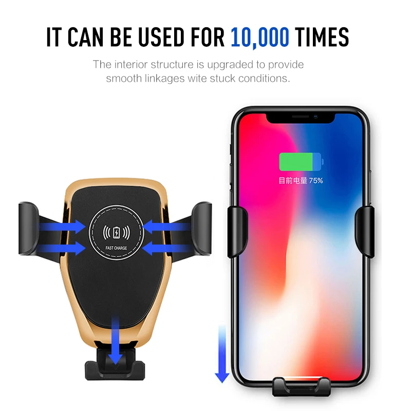 10w Qi Wireless Charger 360 Degrees Rotatable Anti-slippery Fast Wireless Charging Pad Car Holder Charger for IPhone Samsung
10w Qi Wireless Charger 360 Degrees Rotatable Anti-slippery Fast Wireless Charging Pad Car Holder Charger for IPhone Samsung