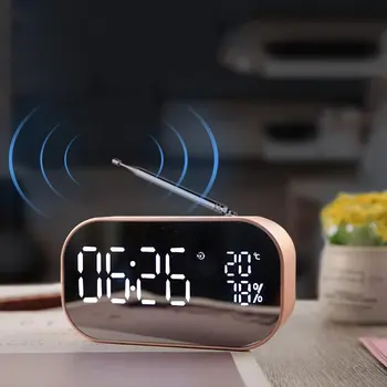 Mirror Wireless FM Radio clock with Bluetooth Speaker Big Digit LED Digital Alarm Clock Electronic Table Watch Desk nixie Clock
Mirror Wireless FM Radio clock with Bluetooth Speaker Big Digit LED Digital Alarm Clock Electronic Table Watch Desk nixie Clock