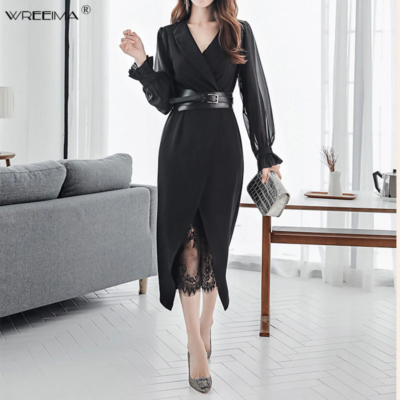 wreeima Vintage Dresses 2019 Spring Women Long Sleeve Mesh Patchwork Office Business Work Dress Slit Club Party Pencil Dress
wreeima Vintage Dresses 2019 Spring Women Long Sleeve Mesh Patchwork Office Business Work Dress Slit Club Party Pencil Dress