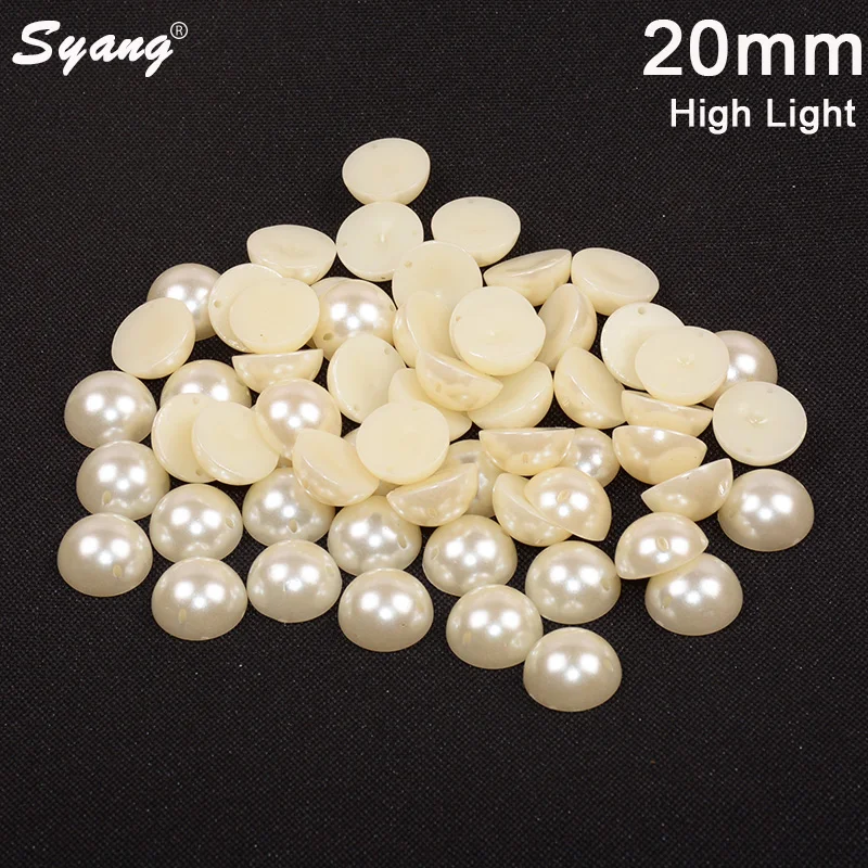 30pcs/lot 20mm Big Beige White Beads Half Round Shape Double Hole ABS Imitation Pearl Beads Flatback Scrapbook DIY Decorate
30pcs/lot 20mm Big Beige White Beads Half Round Shape Double Hole ABS Imitation Pearl Beads Flatback Scrapbook DIY Decorate