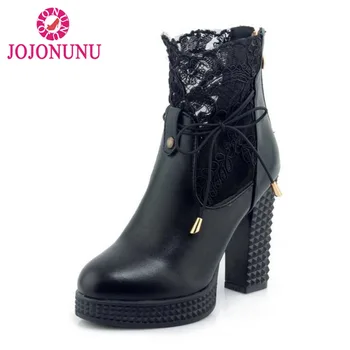 FITWEE Women Platform High Heel Boots Lace Round Toe Bowknot Shoes Women Zipper Sexy Office Lady Winter Footwear Size 33-43
FITWEE Women Platform High Heel Boots Lace Round Toe Bowknot Shoes Women Zipper Sexy Office Lady Winter Footwear Size 33-43