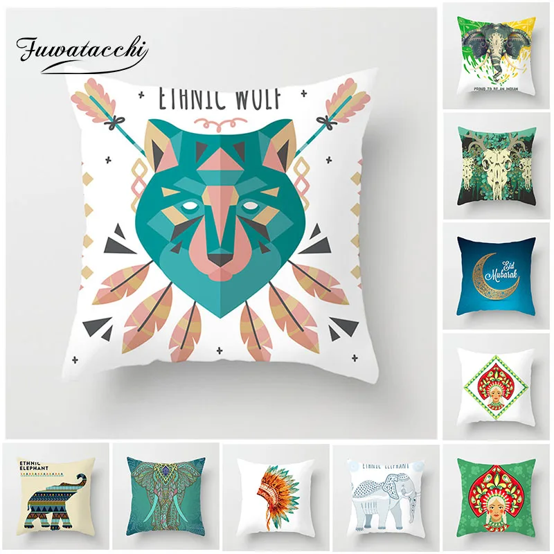 Fuwatacchi Bohemia Elephant Polyester Cushion Cover Indian Style Square Pillow Cover For Home Sofa Chair Decorative Pillow Case
Fuwatacchi Bohemia Elephant Polyester Cushion Cover Indian Style Square Pillow Cover For Home Sofa Chair Decorative Pillow Case