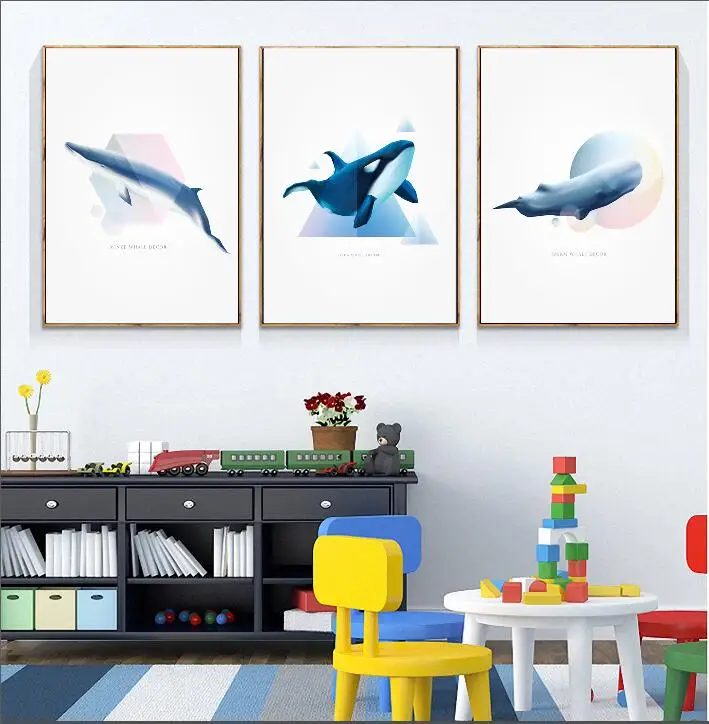 Cartoon Animal Nordic Orca Whale, Sperm Whale, Minke Whale Poster Canvas Children's room Decoration Combined Poster
Cartoon Animal Nordic Orca Whale, Sperm Whale, Minke Whale Poster Canvas Children's room Decoration Combined Poster