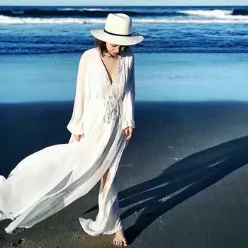 Beach Dresses Robe Plage Bathing Suit Cover Ups Dress Plus Size Swimwear Swim Wear Lace Long Sleeve Skirt Bubble Chiffon Solid
Beach Dresses Robe Plage Bathing Suit Cover Ups Dress Plus Size Swimwear Swim Wear Lace Long Sleeve Skirt Bubble Chiffon Solid