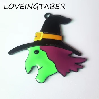 Newest 45mm*44mm 10pcs /lot Full Enamel Witch Head Pendant For Fashion Halloween Neckalce Making
Newest 45mm*44mm 10pcs /lot Full Enamel Witch Head Pendant For Fashion Halloween Neckalce Making