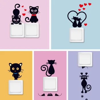 1Pcs Home Decor sticker Removable PVC Switch Sticker Cartoon Cat Wallpaper Phone Wall Stickers Kids Rooms Accessories
1Pcs Home Decor sticker Removable PVC Switch Sticker Cartoon Cat Wallpaper Phone Wall Stickers Kids Rooms Accessories