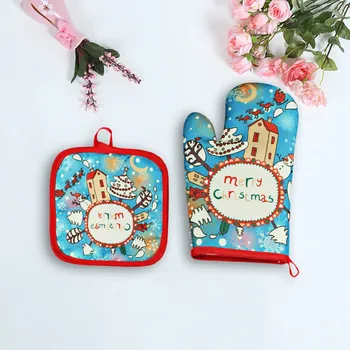 2pcs/set Christmas Baking Anti-Hot Gloves Oven Microwave Insulation Mat Xmas Supply Mitts and Potholder mat For BBQ Home Kitchen
2pcs/set Christmas Baking Anti-Hot Gloves Oven Microwave Insulation Mat Xmas Supply Mitts and Potholder mat For BBQ Home Kitchen