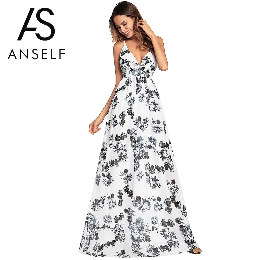 Anself Boho Deep V Neck Off Shoulder Beach Maxi Dress Women Summer Chiffon Tunic 2019 Beach Holiday Floral Print Long Vestidos
Anself Boho Deep V Neck Off Shoulder Beach Maxi Dress Women Summer Chiffon Tunic 2019 Beach Holiday Floral Print Long Vestidos