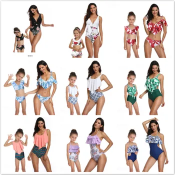 Mother Daughter Swimsuit Panda in Mommy and Me Swimsuit printing piece double lotus leaf Parent-Child Swimwear Family matching
Mother Daughter Swimsuit Panda in Mommy and Me Swimsuit printing piece double lotus leaf Parent-Child Swimwear Family matching