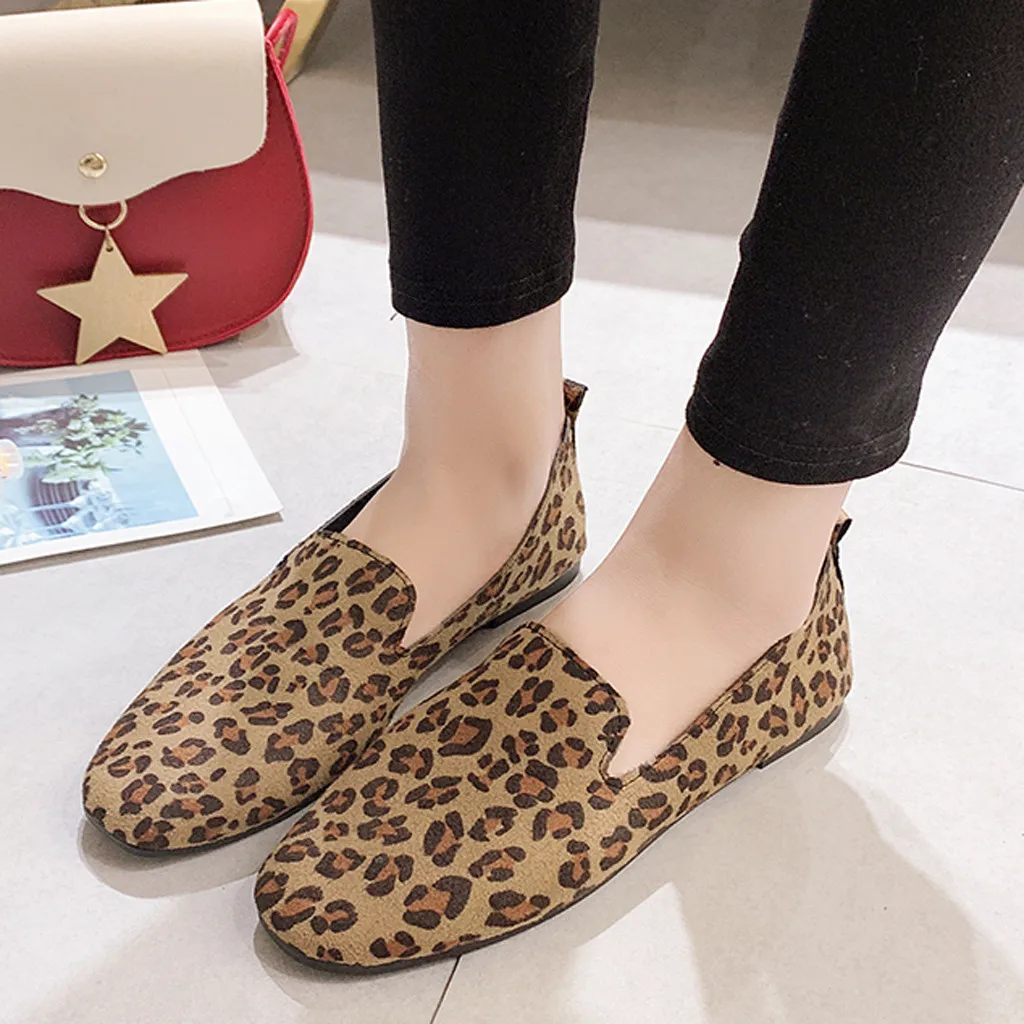 Spring Leopard Shallow Mouth Women's Flat Single Shoes Ballerina Women Shallow Mouth Shoes
Spring Leopard Shallow Mouth Women's Flat Single Shoes Ballerina Women Shallow Mouth Shoes
