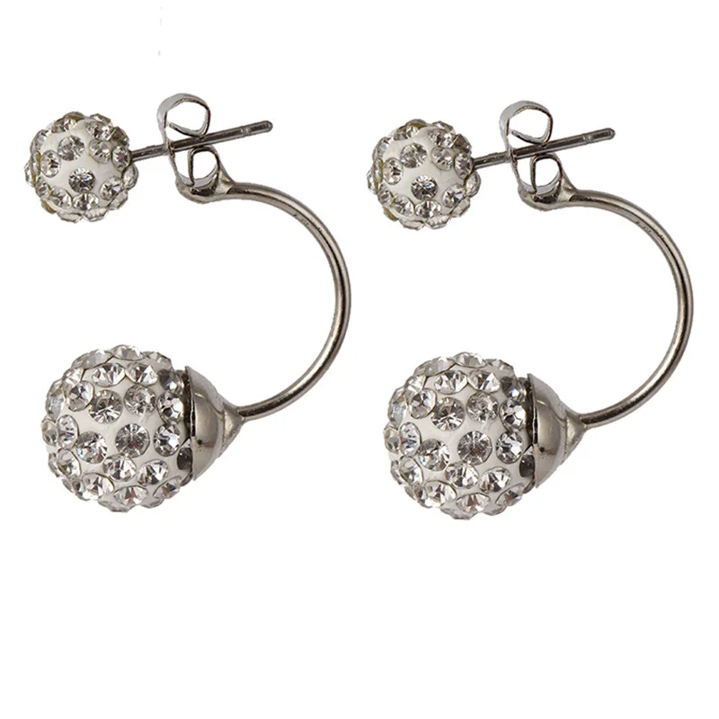 New Double Side Earrings,Fashion Crystal Disco Ball Shamba Stud Earrings For Women,Bottom Is Stainless Steel,Top Quality
New Double Side Earrings,Fashion Crystal Disco Ball Shamba Stud Earrings For Women,Bottom Is Stainless Steel,Top Quality
