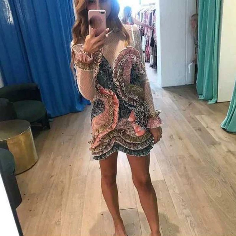 Ziwwshaoyu Women Sexy Dresses Long Sleeve Mesh Patchwork Wooden Ear Style Holiday Dress Asymmetrical Sexy Dress
Ziwwshaoyu Women Sexy Dresses Long Sleeve Mesh Patchwork Wooden Ear Style Holiday Dress Asymmetrical Sexy Dress